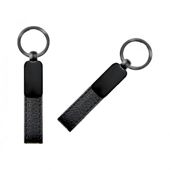 2409 Çift Taraflı Metal Suni̇ Deri̇ Anahtarlık