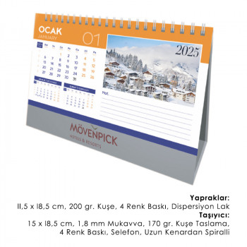 53-A Üçgen Masa Takvimi