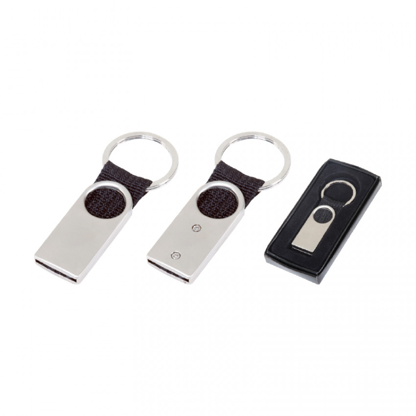 222 Tek Taraflı Metal Suni̇ Deri̇ Anahtarlık