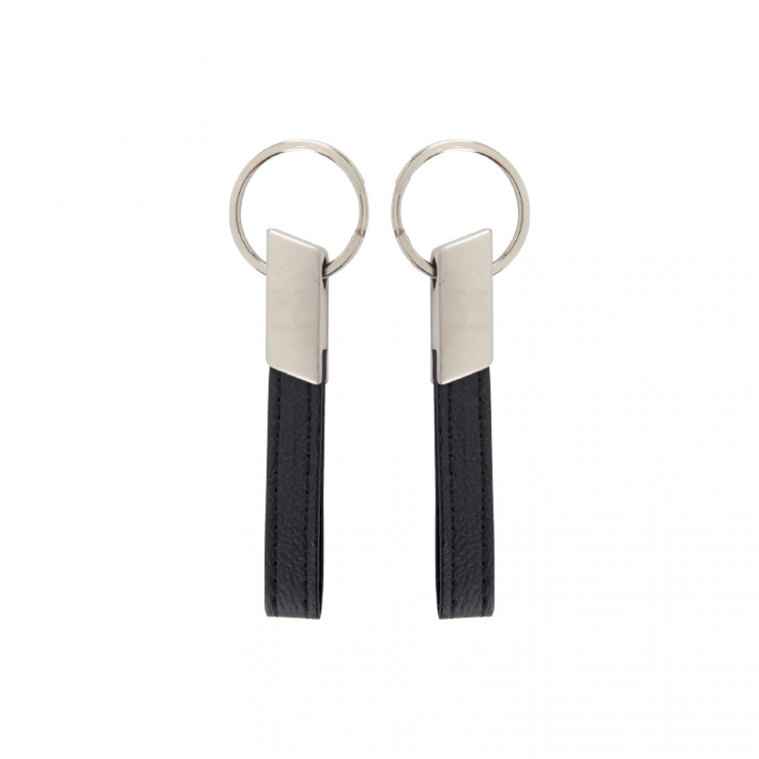 2411 Çift Taraflı Metal Suni̇ Deri̇ Anahtarlık