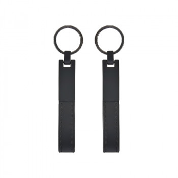 2412 Çift Taraflı Metal Suni̇ Deri̇ Anahtarlık