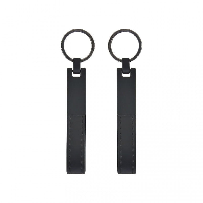 2412 Çift Taraflı Metal Suni̇ Deri̇ Anahtarlık