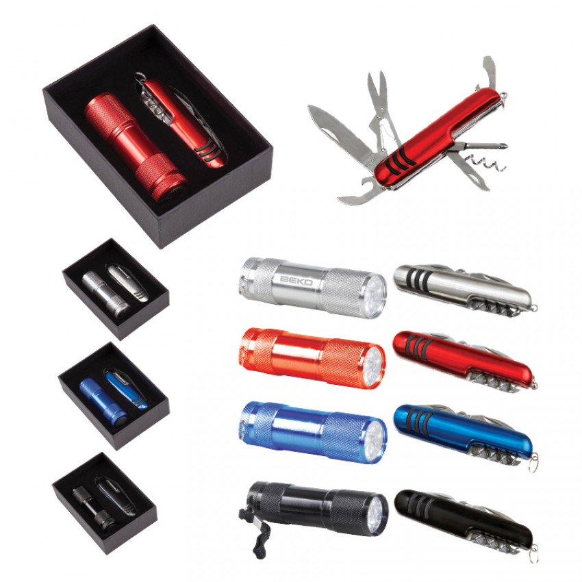 5041 7 Fonksiyonlu Çakı - Led Elfenerli Set