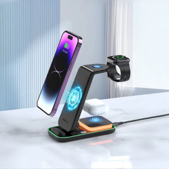 4210 3'ü 1 Arada Kablosuz Şarj Cihazı