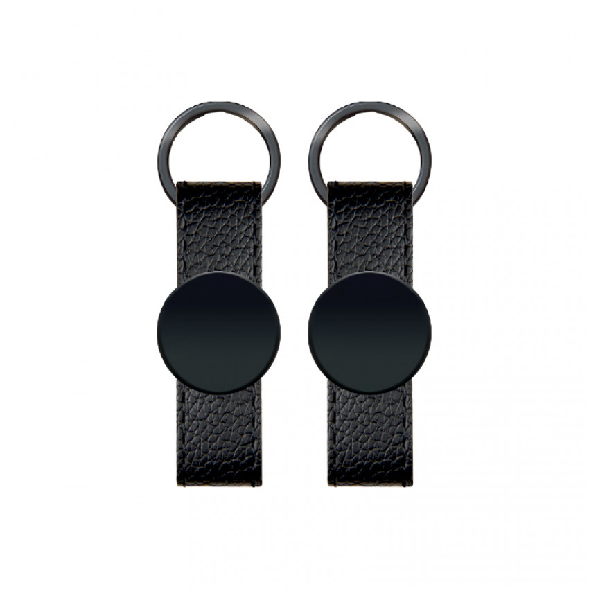2405 Çift Taraflı Metal Suni̇ Deri̇ Anahtarlık