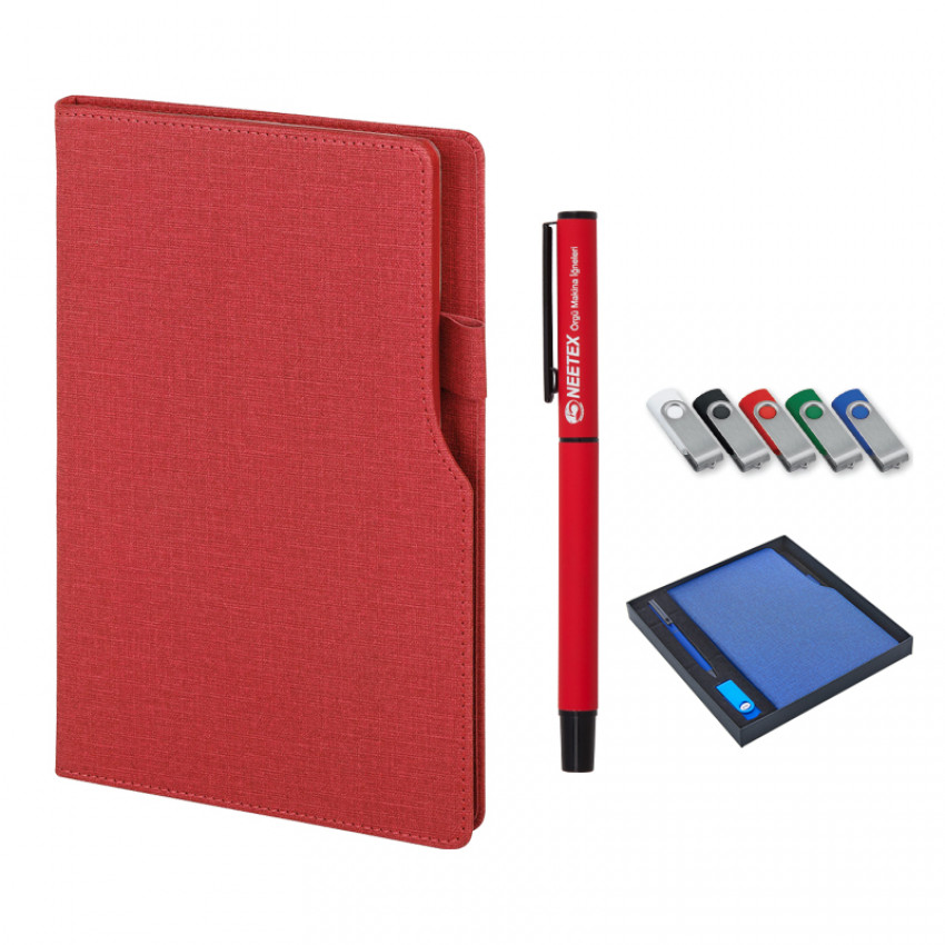 2320-K Defter & Kalem & Usb Set