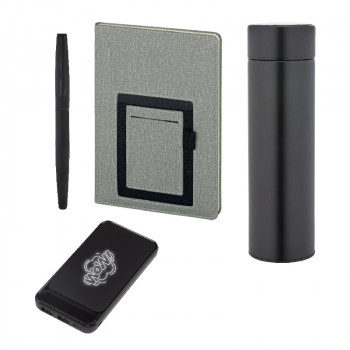 5066 Defter & Kalem & Powerbank & Termos Set