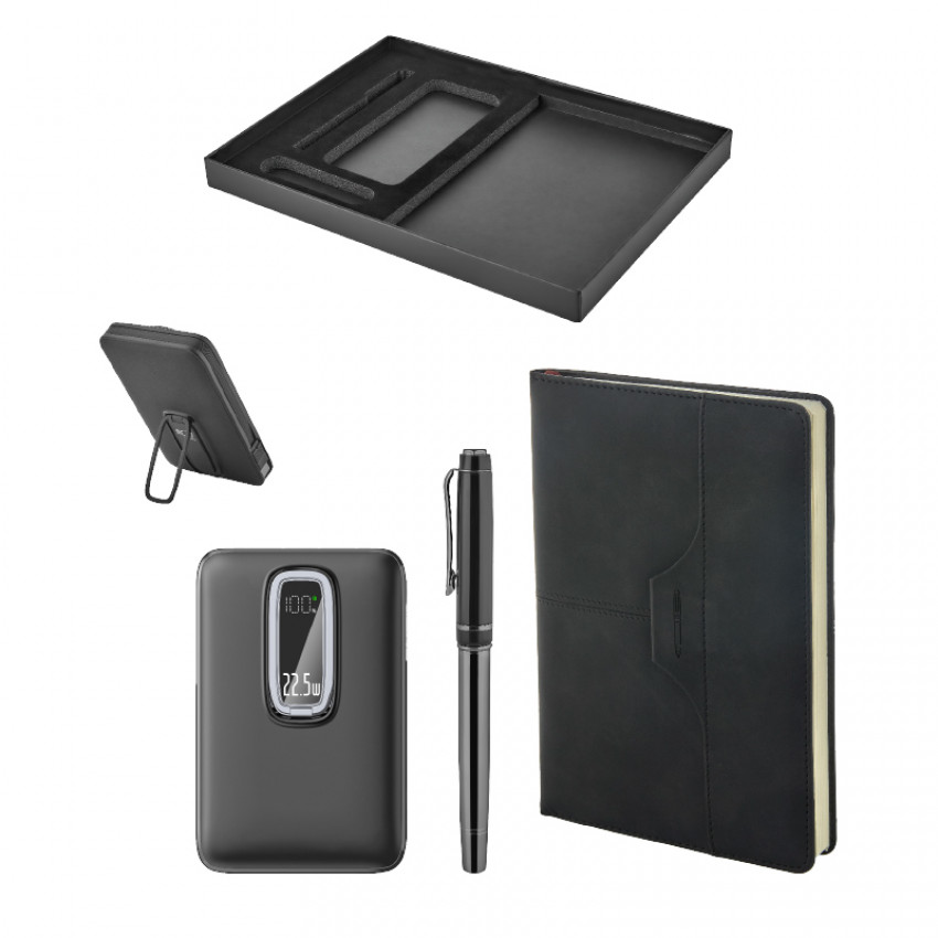 5074 Kalem & Defter & Powerbank Set