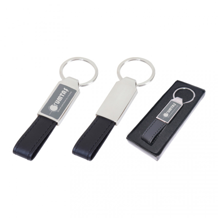 2223 Tek Taraflı Metal Suni̇ Deri̇ Anahtarlık