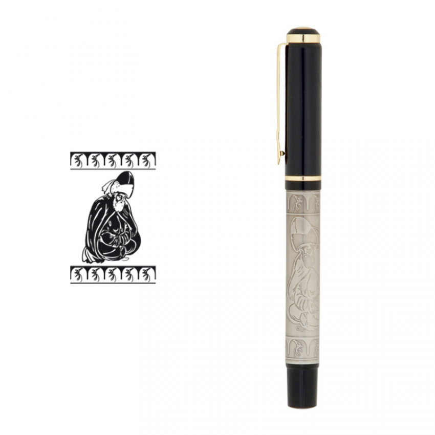 661-R Kabartma Figürlü Metal Roller Kalem